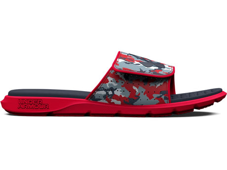 Under Armour Boys Ignite Pro Graphic Strap Slides - Textured Foam Footbed