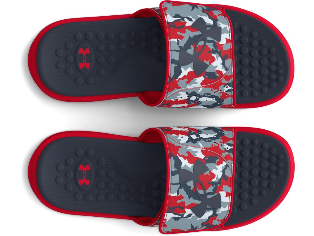 Under Armour Boys Ignite Pro Graphic Strap Slides - Textured Foam Footbed