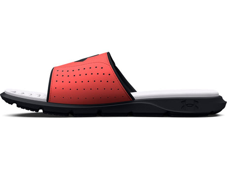 Under Armour Boys Ignite Pro Graphic Footbed Slides - Adjustable Synthetic Strap