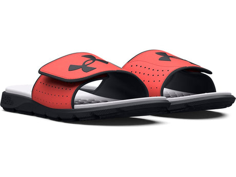 Under Armour Boys Ignite Pro Graphic Footbed Slides - Adjustable Synthetic Strap