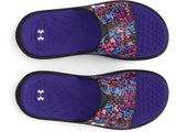 Under Armour Girls Ignite Pro Graphic Strap Slides Footwear - Durable Traction Pods