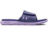Under Armour Girls Ignite Pro Graphic Strap Slides Footwear - Durable Traction Pods