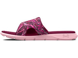 Under Armour Girls Ignite Pro Graphic Strap Slides Footwear - Durable Traction Pods