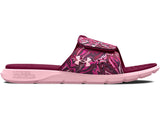 Under Armour Girls Ignite Pro Graphic Strap Slides Footwear - Durable Traction Pods