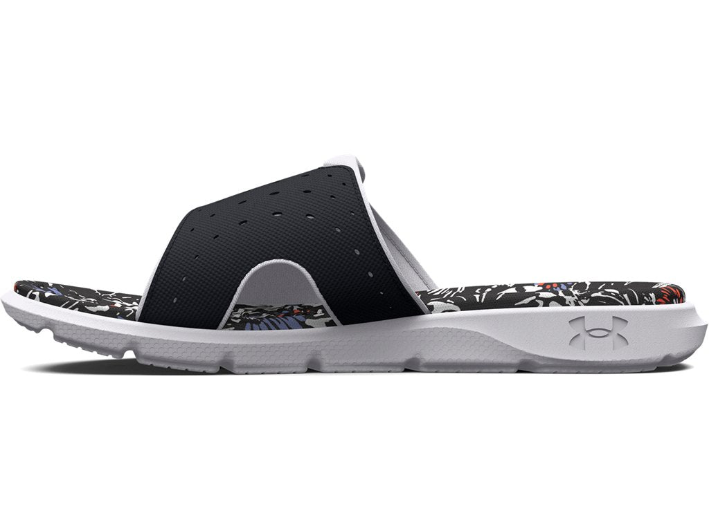 Under Armour Girls Ignite Pro Graphic Footbed Slides Footwear - Durable Traction Pods