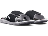 Under Armour Girls Ignite Pro Graphic Footbed Slides Footwear - Durable Traction Pods