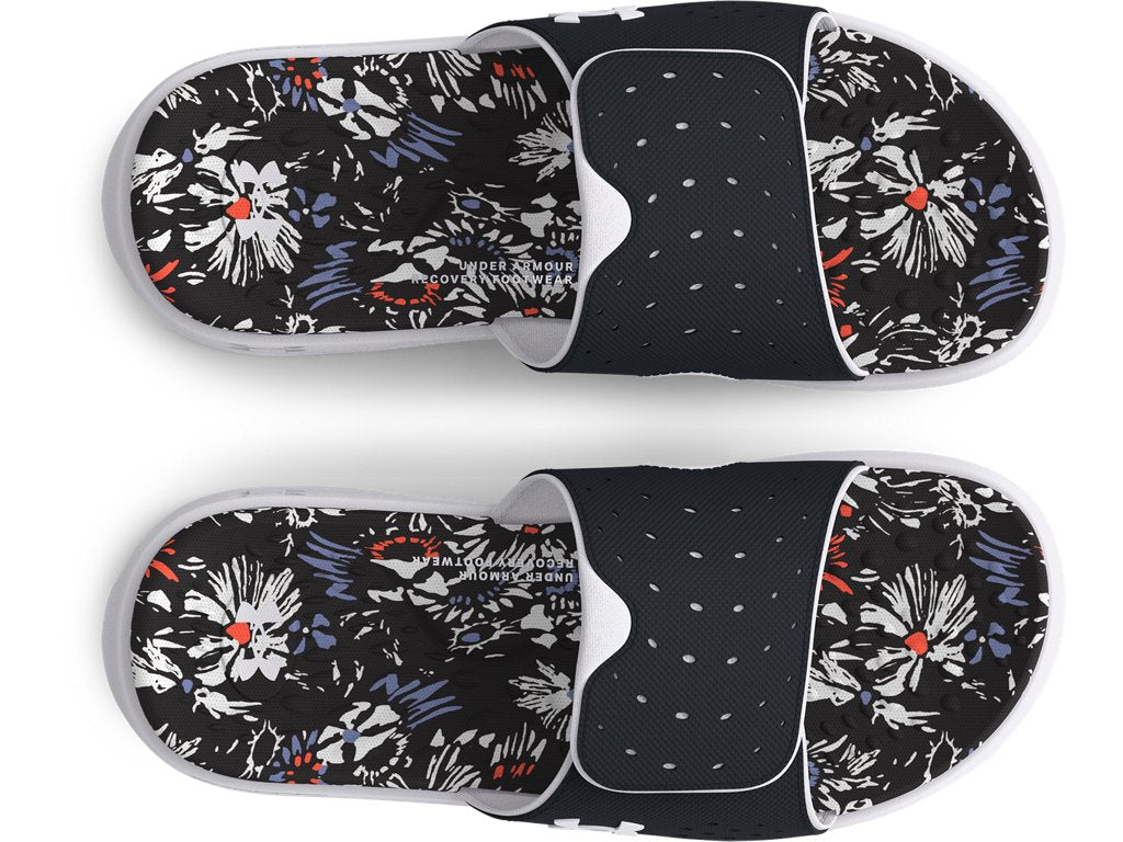 Under Armour Girls Ignite Pro Graphic Footbed Slides Footwear - Durable Traction Pods