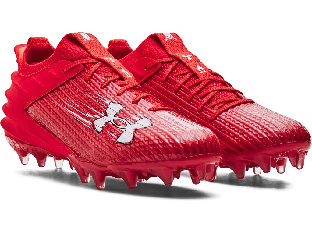 Under Armour Mens Blur Smoke 2.0 MC Football Cleats Footwear - Track Spike-Inspired Traction