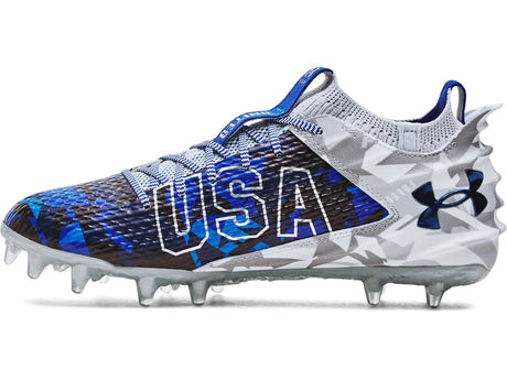 Under Armour Men's Blur Smoke 2.0 MC LE USA Football Cleats - Superior Stability and Breathability