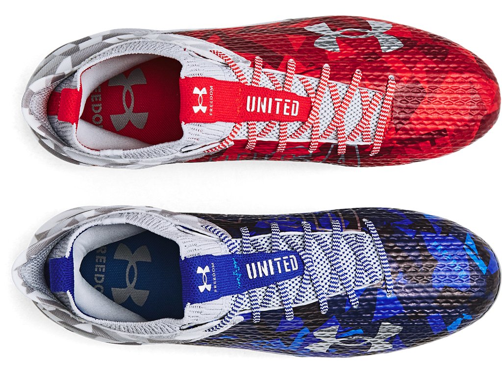 Under Armour Men's Blur Smoke 2.0 MC LE USA Football Cleats - Superior Stability and Breathability