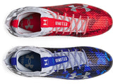Under Armour Men's Blur Smoke 2.0 MC LE USA Football Cleats - Superior Stability and Breathability