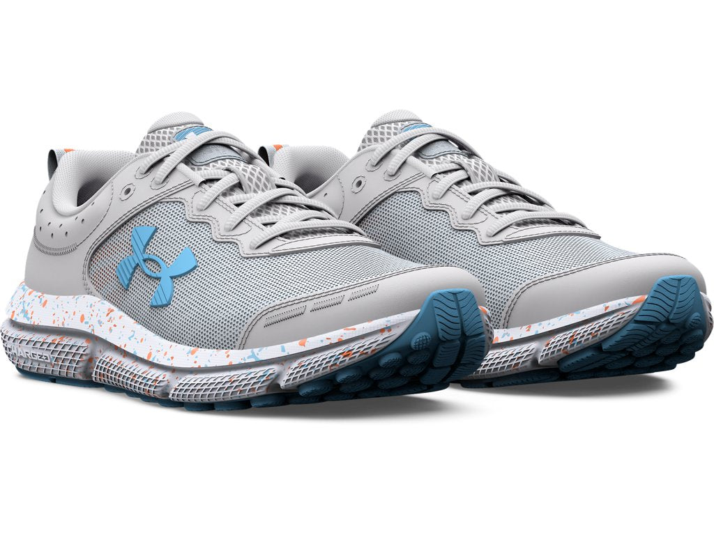 Under Armour Girls Grade School Assert 10 Paint Splatter Running Shoes - Lightweight and Breathable