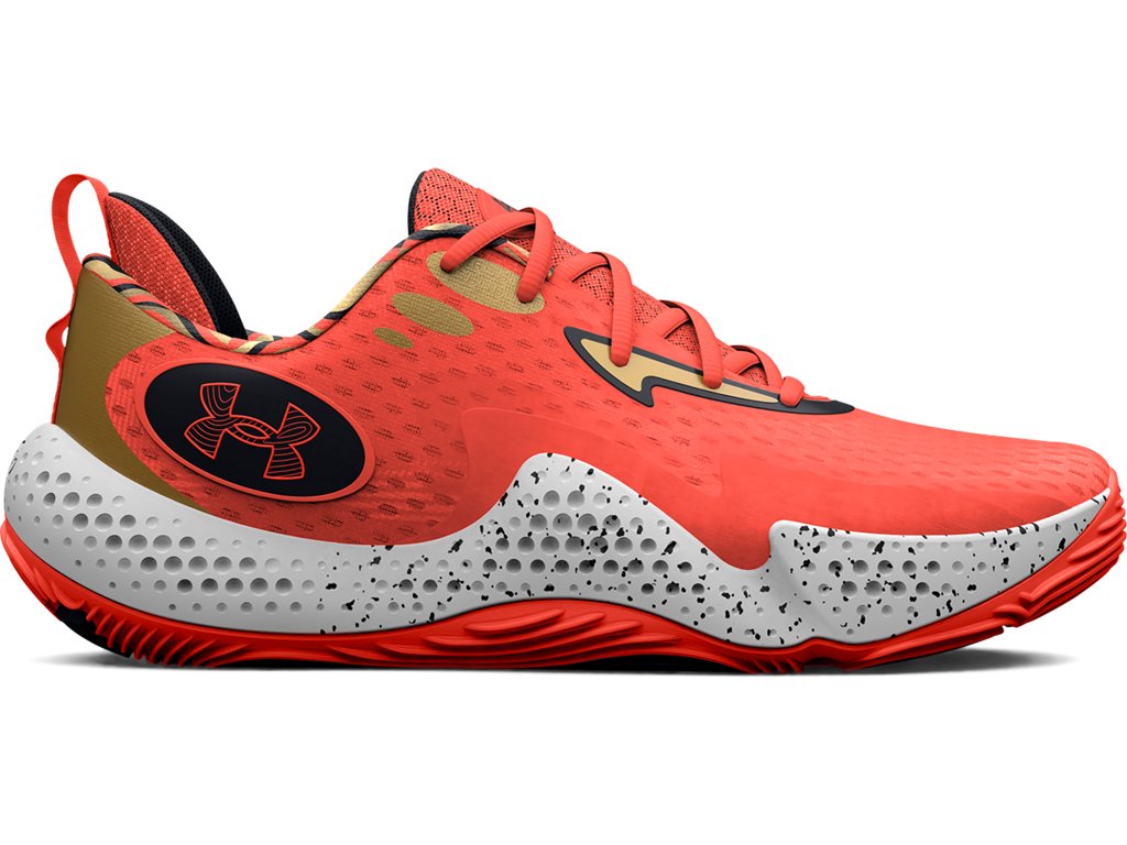 Under Armour Unisex UA Spawn 5 Let's 3 Basketball Shoes - Enhanced Comfort with Cushioned Achilles Pillow