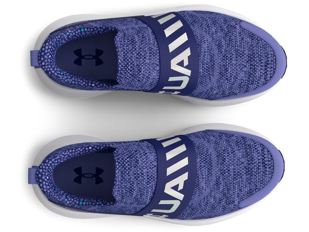 Under Armour Girls Grade School UA Surge 3 Slip Printed Running Shoes - Cushioned EVA Midsole