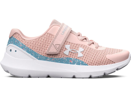 Under Armour Girls Pre-School UA Surge 3 AC Printed Running Shoes - Lightweight and Breathable