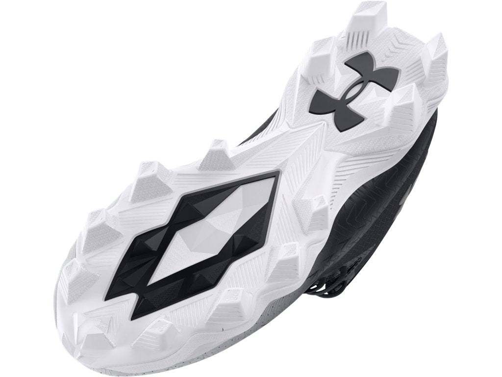 Under Armour Boys Spotlight Franchise 4 RM Wide Jr. Football Cleats - Aggressive Traction and Durability
