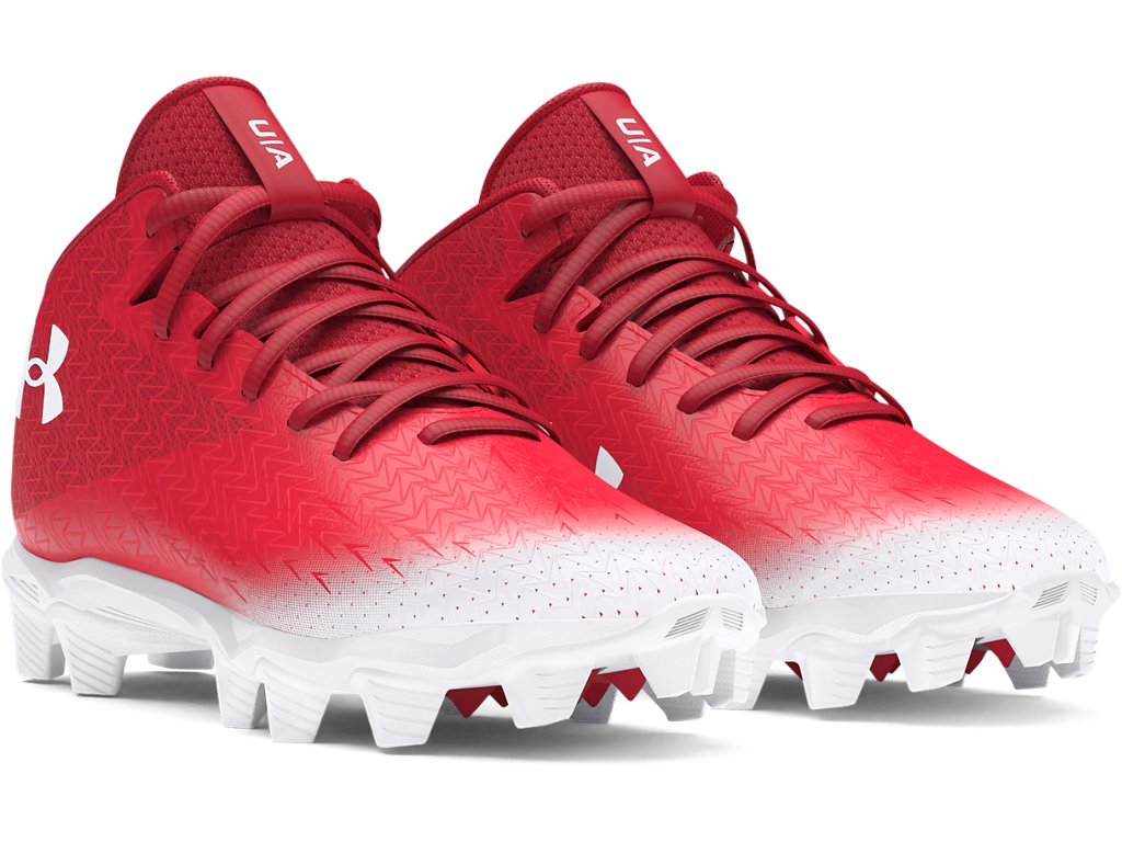 Under Armour Boys Spotlight Franchise 4 RM Jr. Football Cleats - Aggressive Traction