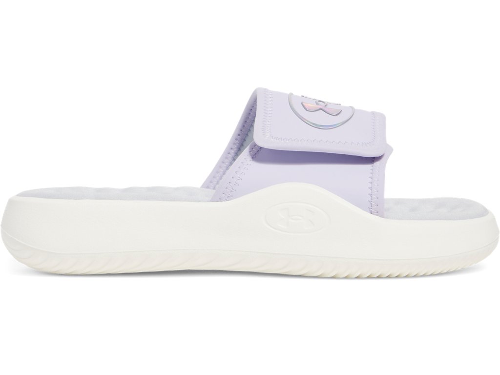 Under Armour Girls Ignite Pro 8 Slides Footwear - Adjustable Strap with Soft Foam Lining