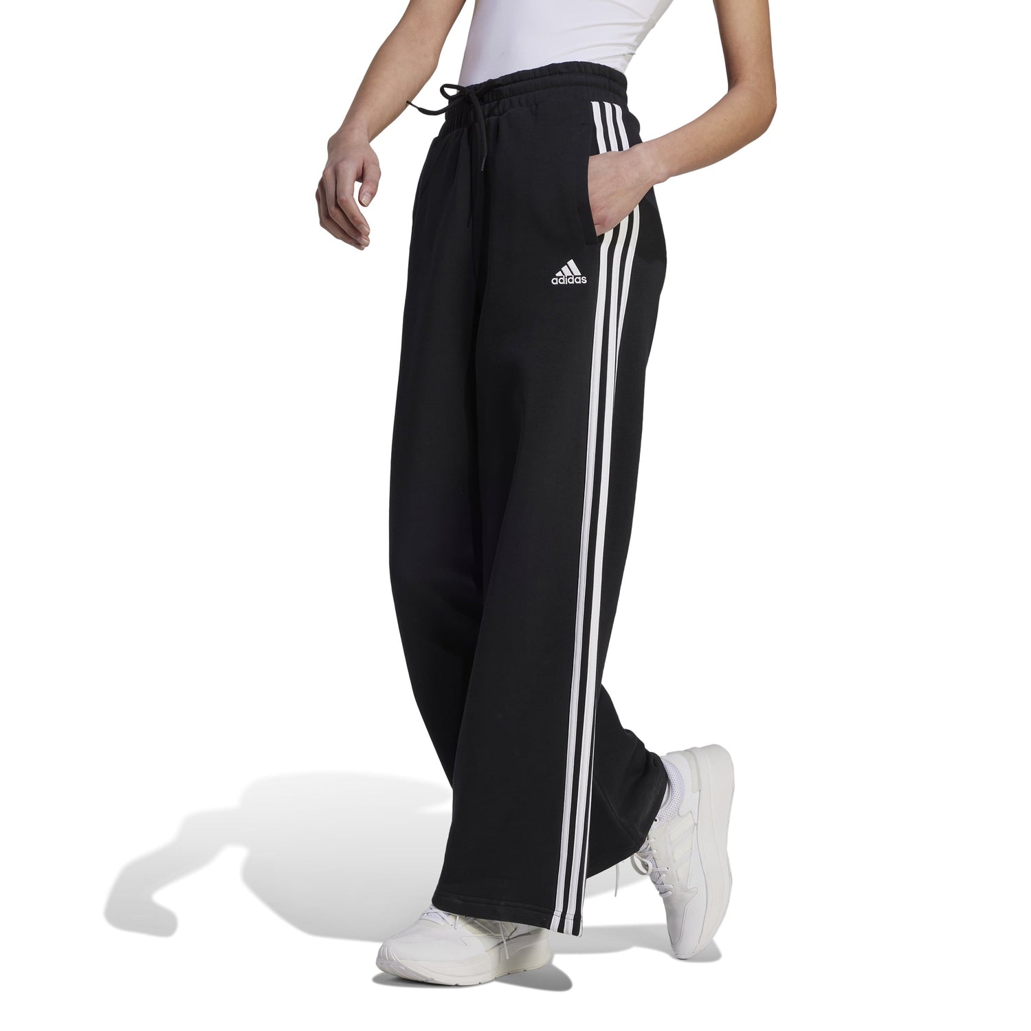 adidas Essentials 3-Stripe Womens Wide Pant