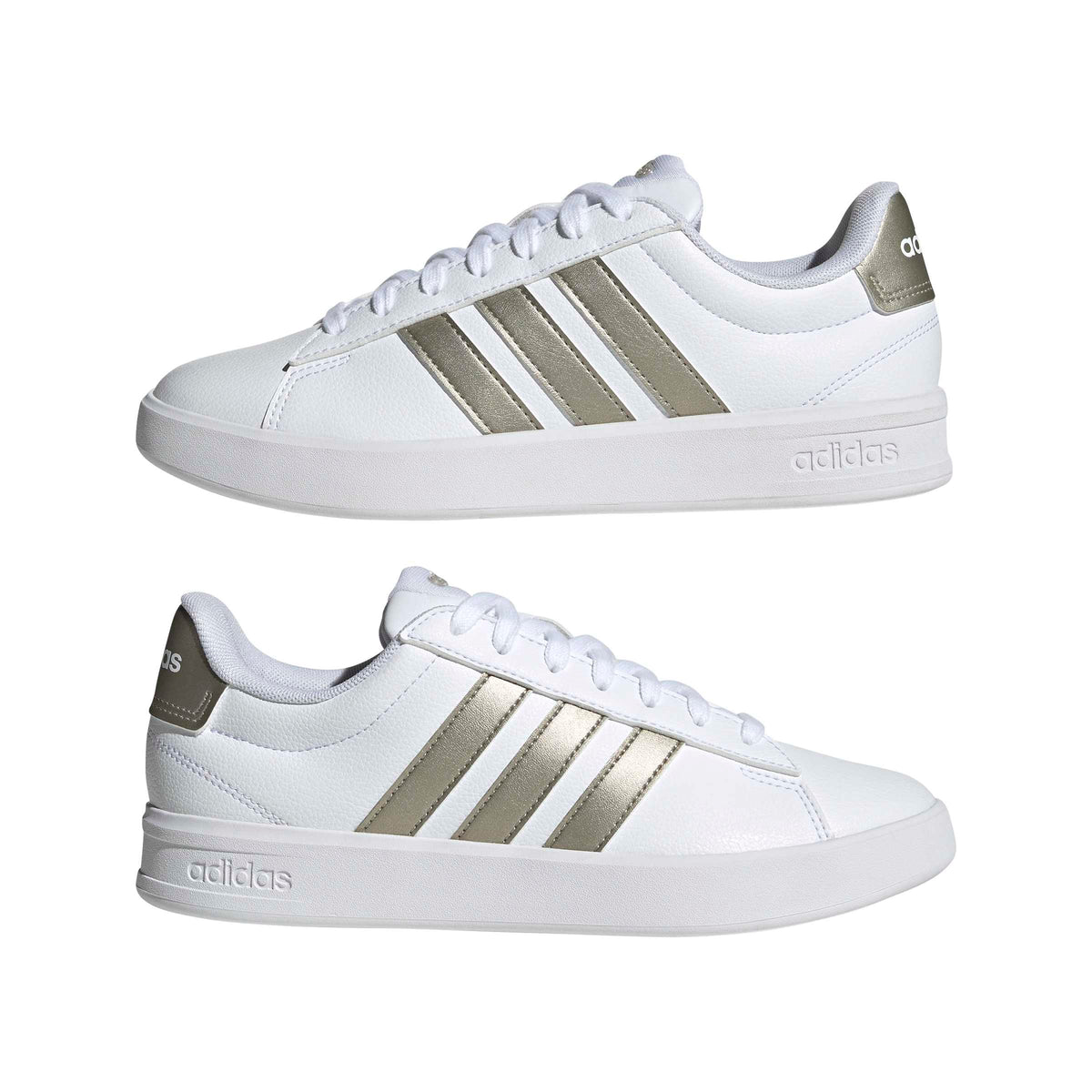 adidas Womens Tennis Grand Court 3.0 Sneakers