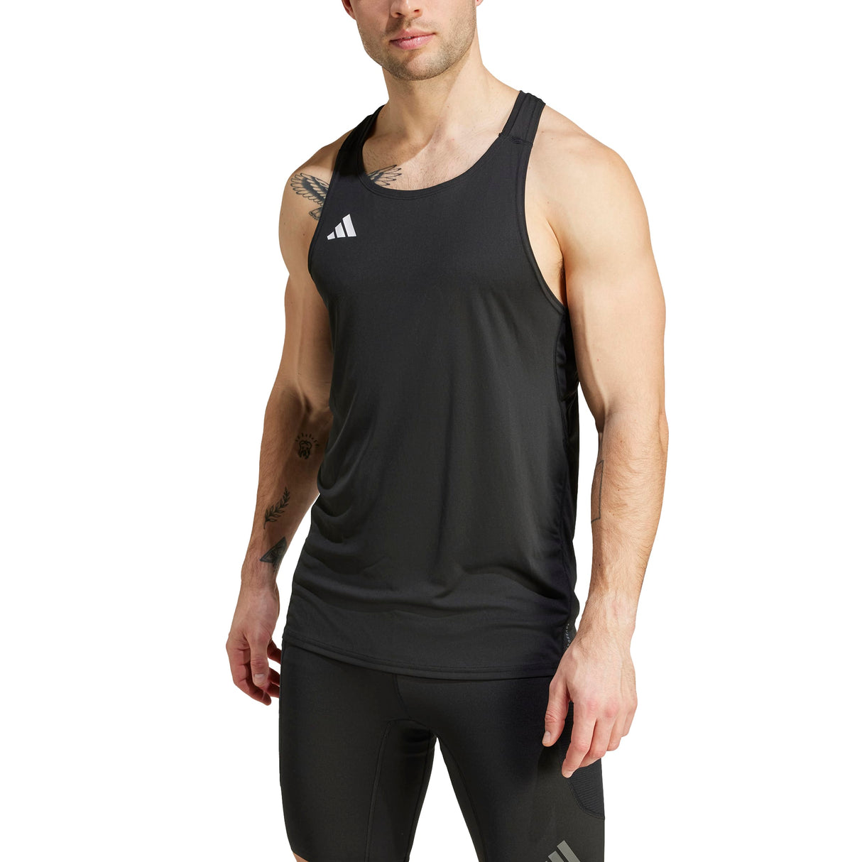 adidas Mens Adizero Essentials Running Singlet