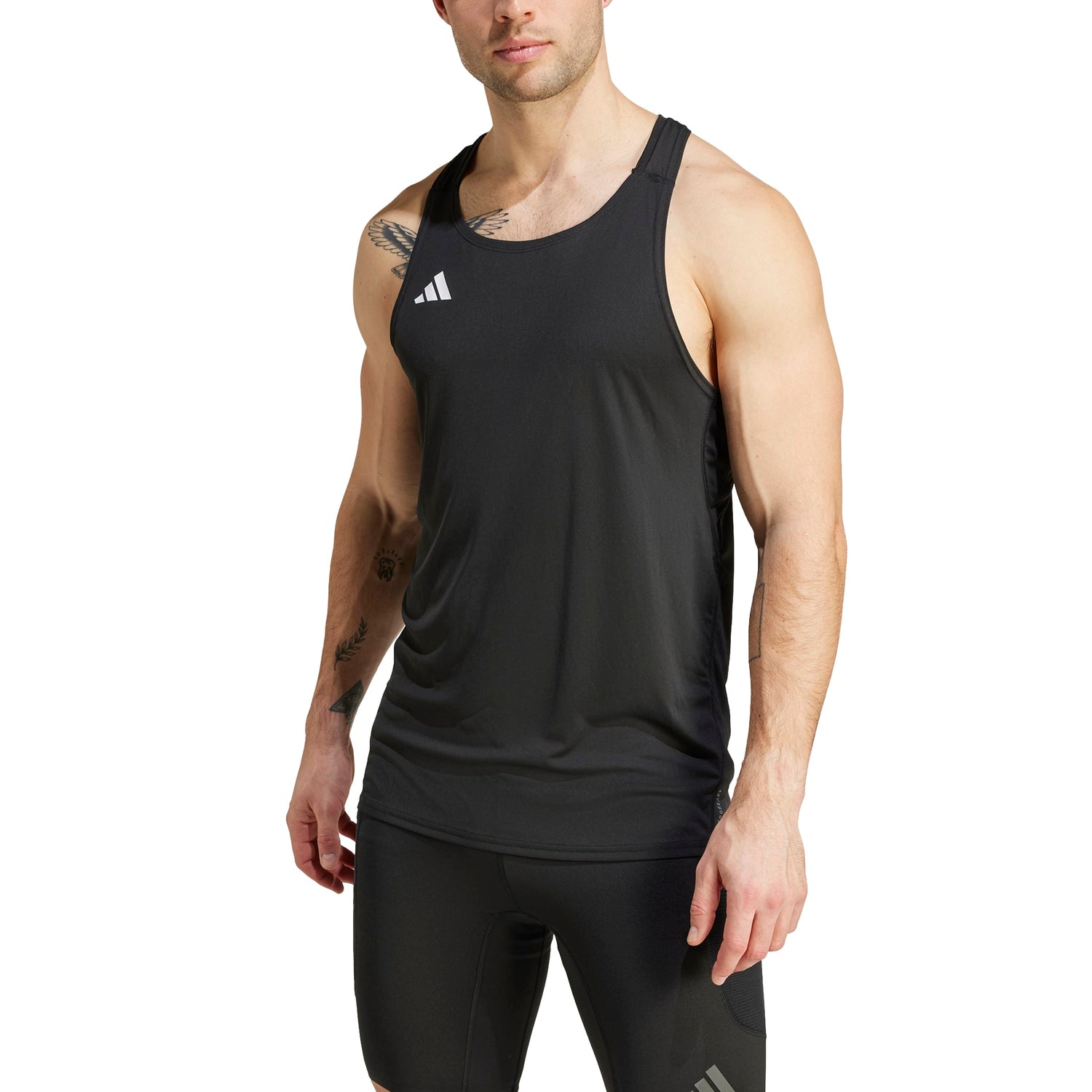 adidas Mens Adizero Essentials Running Singlet