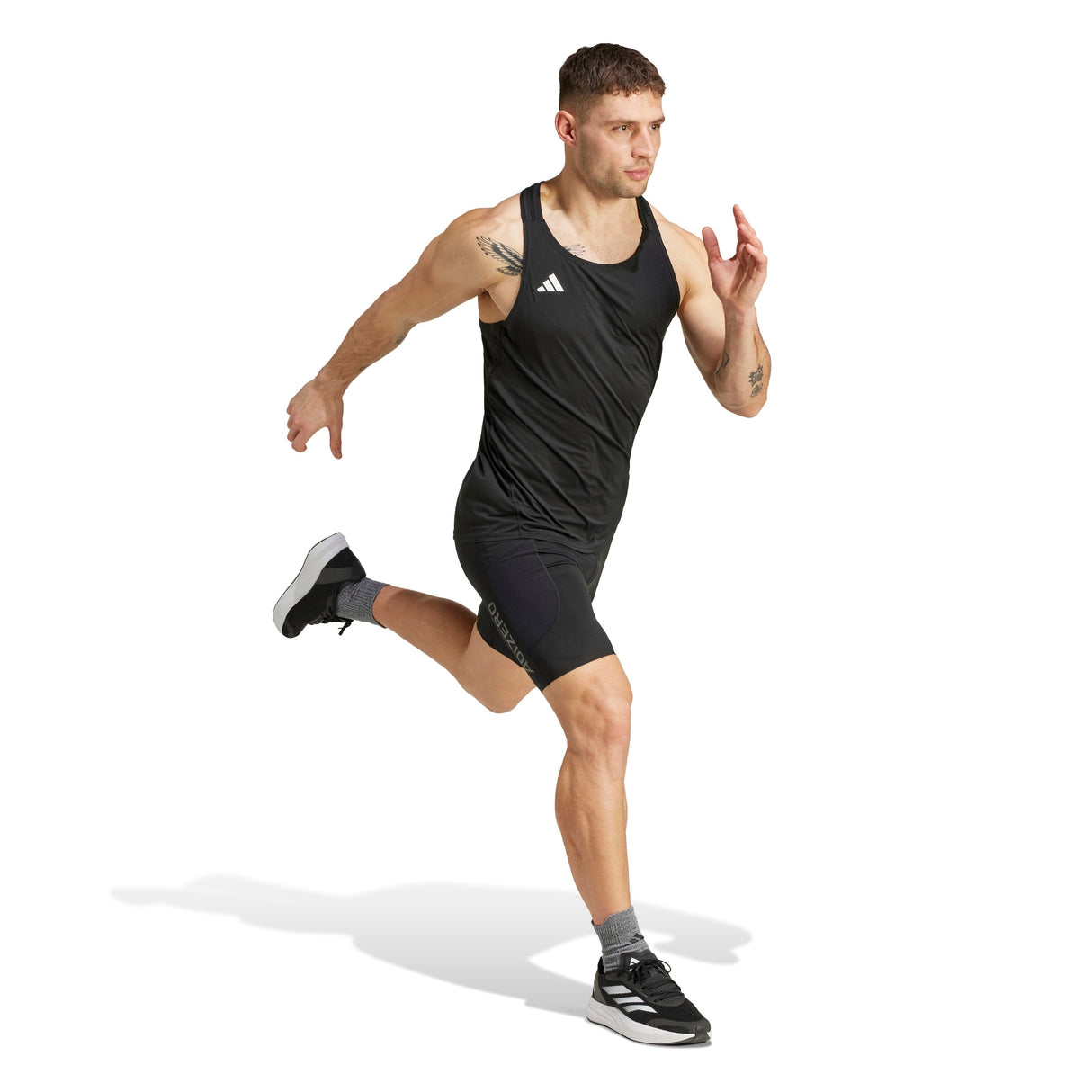 adidas Mens Adizero Essentials Running Singlet