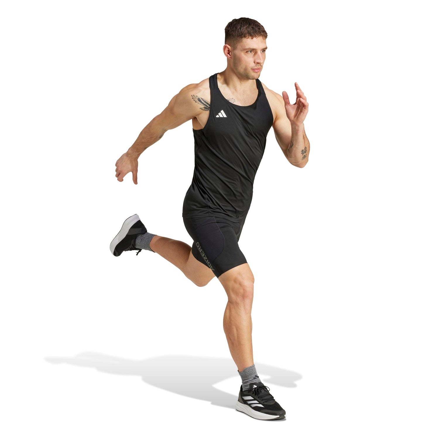 adidas Mens Adizero Essentials Running Singlet
