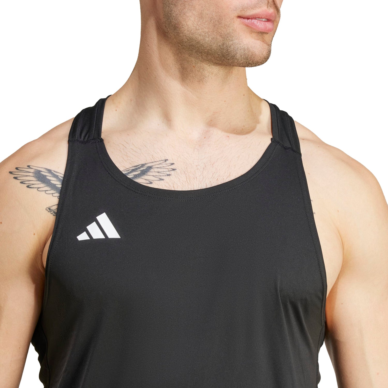 adidas Mens Adizero Essentials Running Singlet