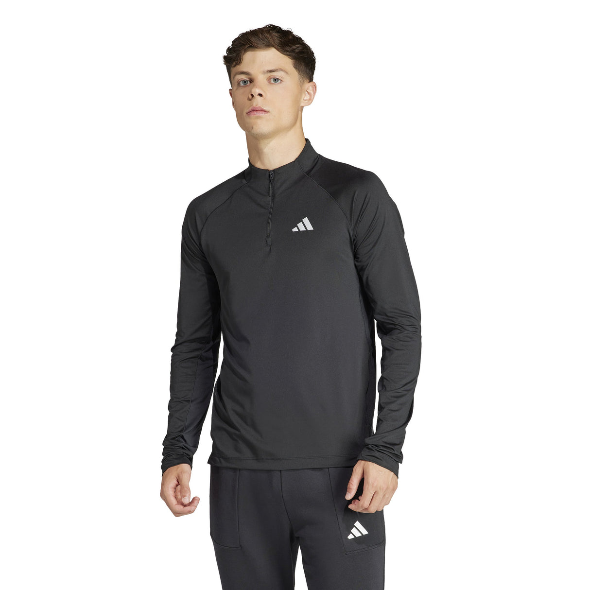 adidas Gym+ Training 1/4 Zip Long Sleeve T-Shirt