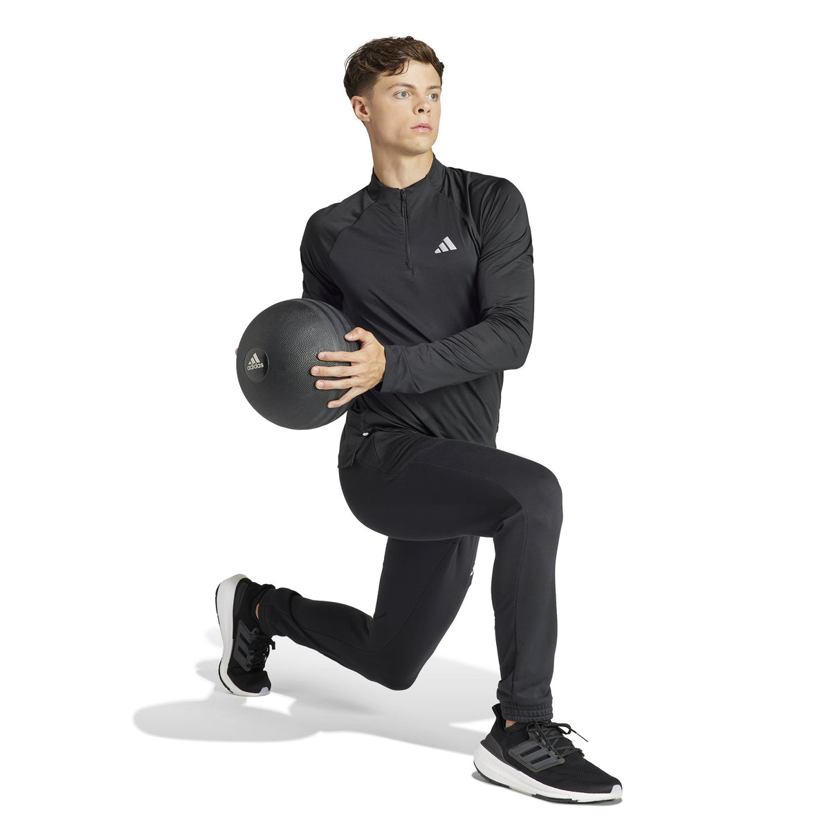 adidas Gym+ Training 1/4 Zip Long Sleeve T-Shirt