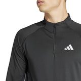 adidas Gym+ Training 1/4 Zip Long Sleeve T-Shirt