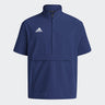 adidas Men's Coaches Short Sleeve Quarter Zip Woven Jacket - Stretch Fabric for Comfort & Style