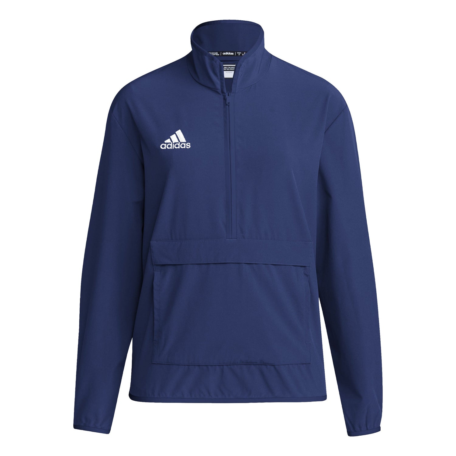 adidas Womens Coach Long-Sleeve 1/4 Zip Woven Jacket