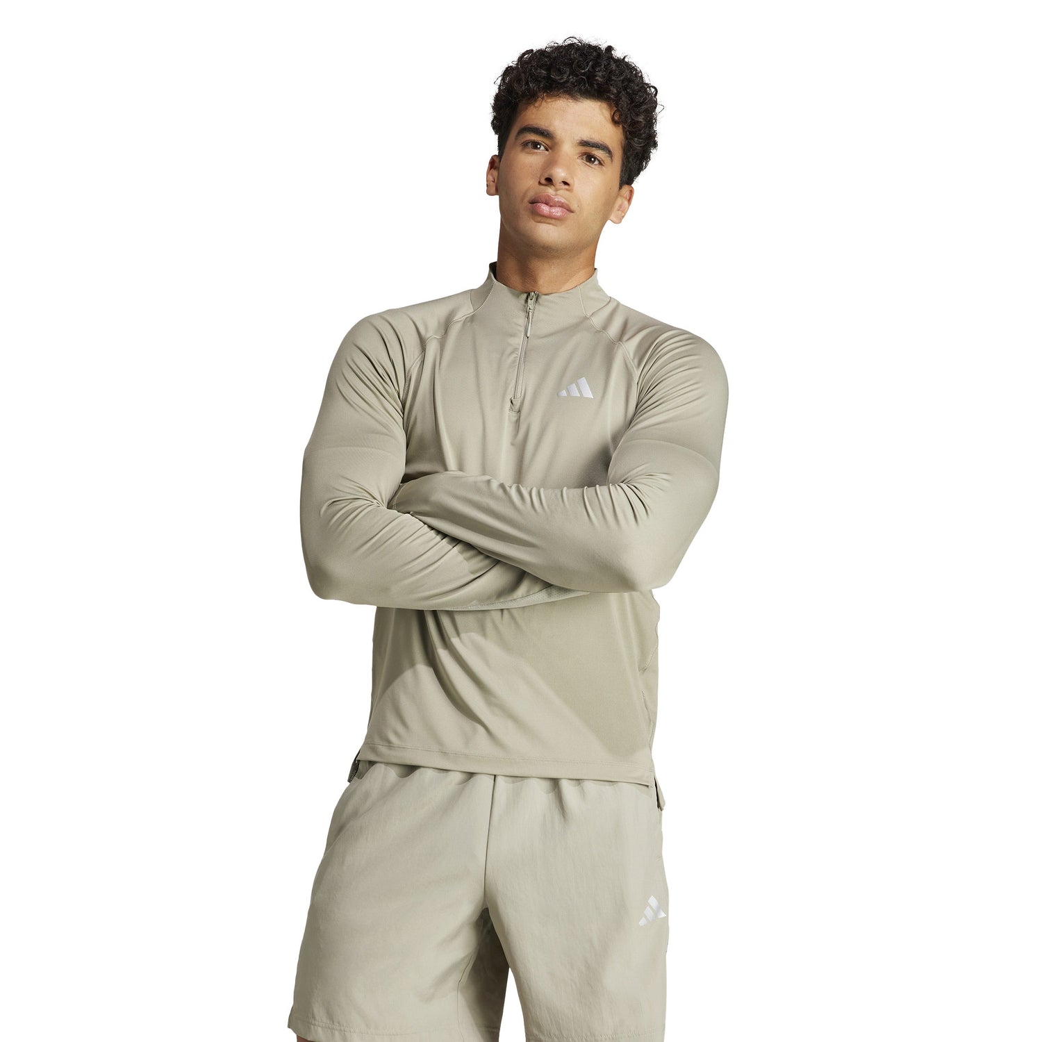 adidas Gym+ Training 1/4 Zip Long Sleeve T-Shirt