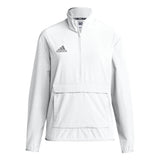 adidas Womens Coach Long-Sleeve 1/4 Zip Woven Jacket