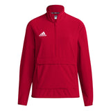 adidas Womens Coach Long-Sleeve 1/4 Zip Woven Jacket