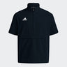 adidas Men's Coaches Short Sleeve Quarter Zip Woven Jacket - Stretch Fabric for Comfort & Style