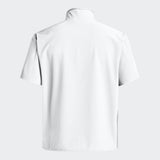 adidas Men's Coaches Short Sleeve Quarter Zip Woven Jacket - Stretch Fabric for Comfort & Style