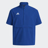 adidas Men's Coaches Short Sleeve Quarter Zip Woven Jacket - Stretch Fabric for Comfort & Style