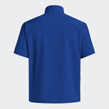 adidas Men's Coaches Short Sleeve Quarter Zip Woven Jacket - Stretch Fabric for Comfort & Style