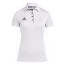 adidas Women's Aeroready Short Sleeve Polo Shirt 鐃�Lightweight Moisture-Wicking Polo