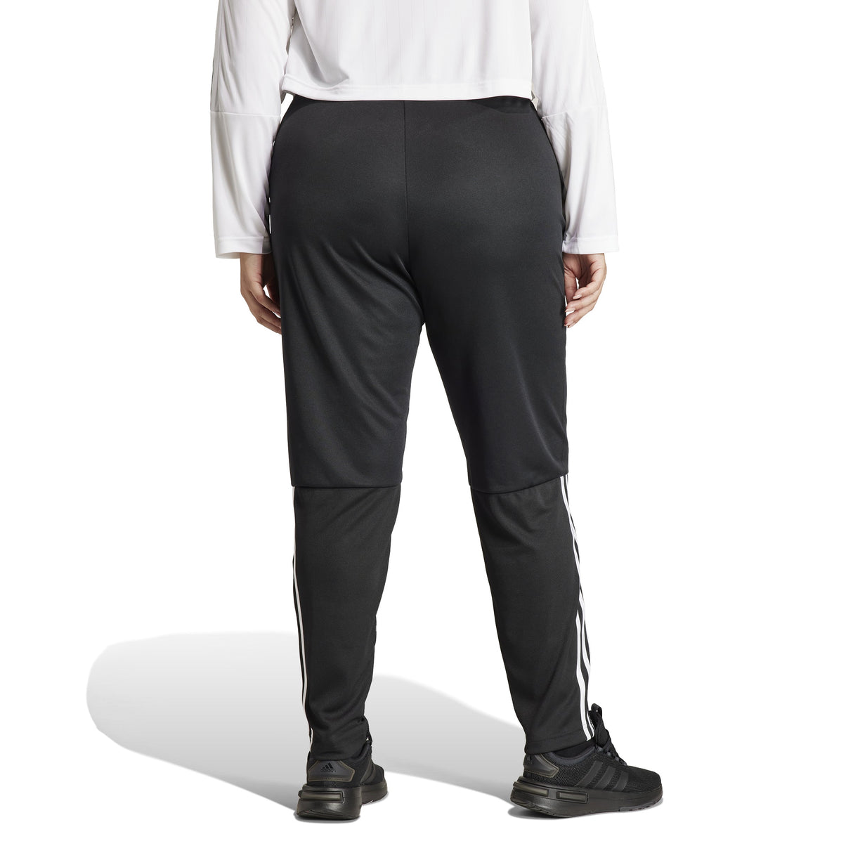 adidas Sereno AeroReady 3 Stripes Womens Plus Size Tapared Plus Pants
