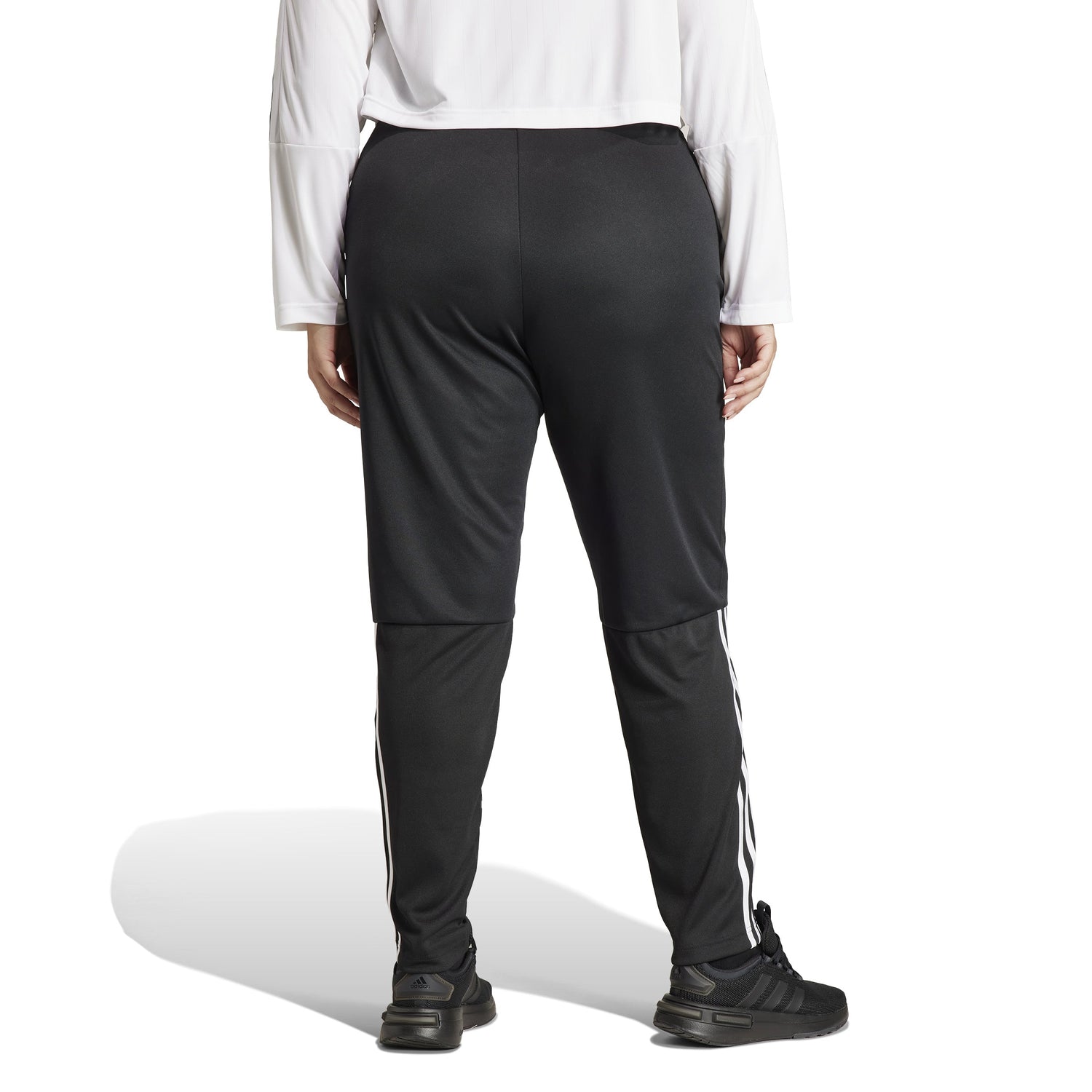 adidas Sereno AeroReady 3 Stripes Womens Plus Size Tapared Plus Pants
