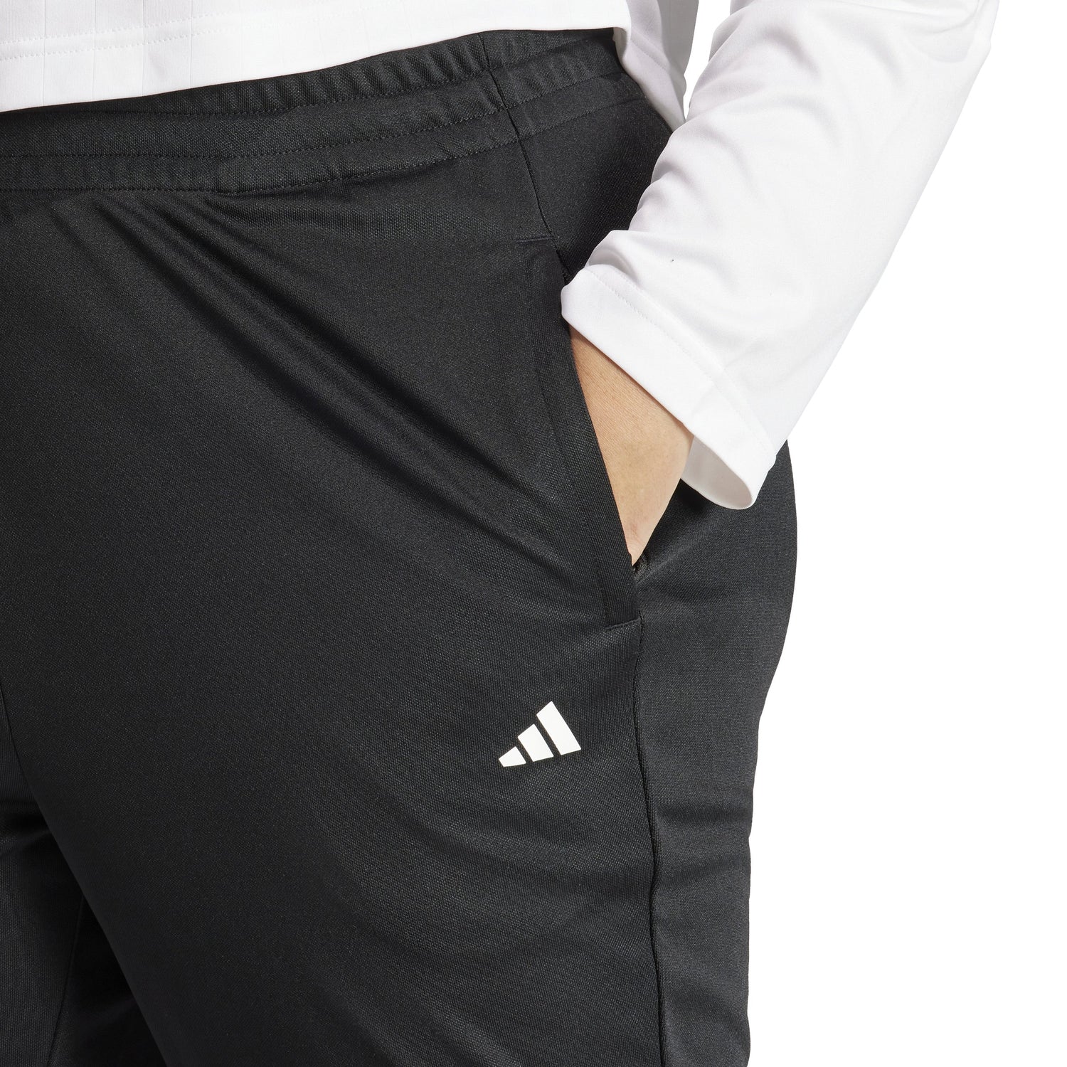 adidas Sereno AeroReady 3 Stripes Womens Plus Size Tapared Plus Pants
