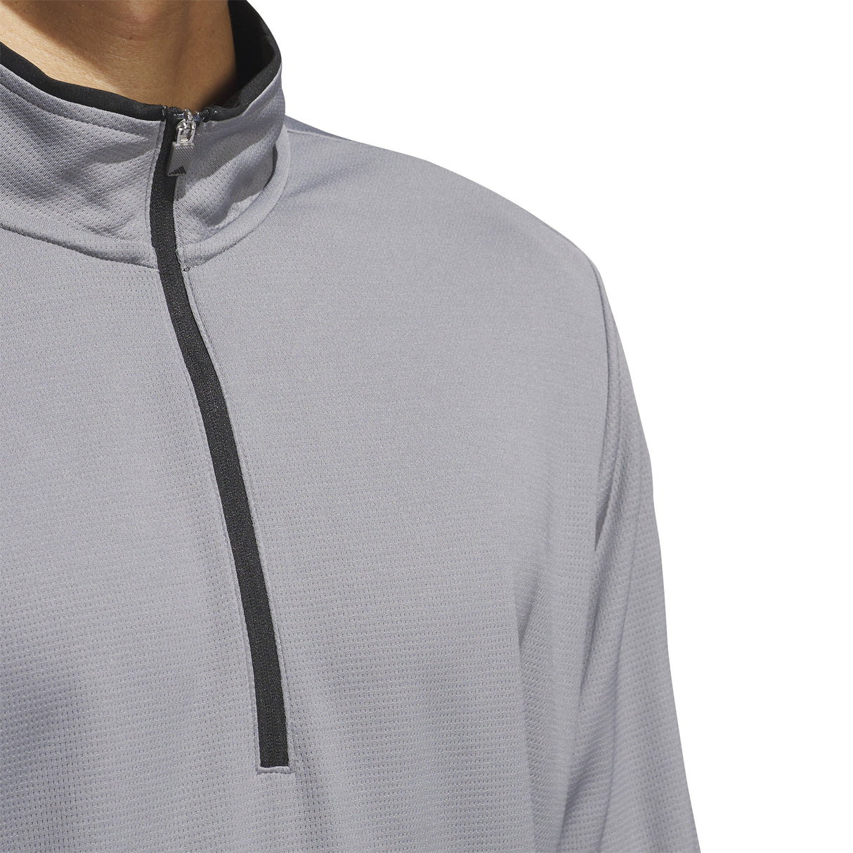 adidas Mens UPF Lightweight Quarter Zip Pullover