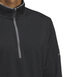adidas Mens UPF Lightweight Quarter Zip Pullover