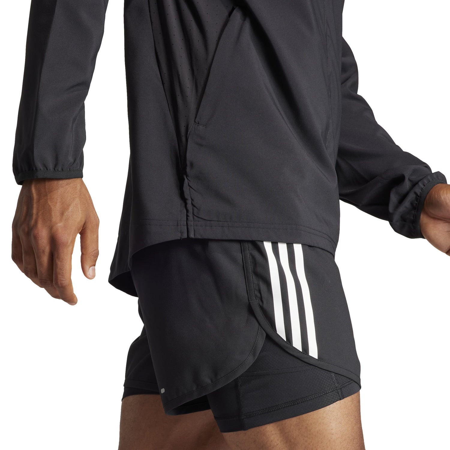 adidas Mens Adizero Essentials Running Jacket - Lightweight, Performance-Focused Men's Running Jacket