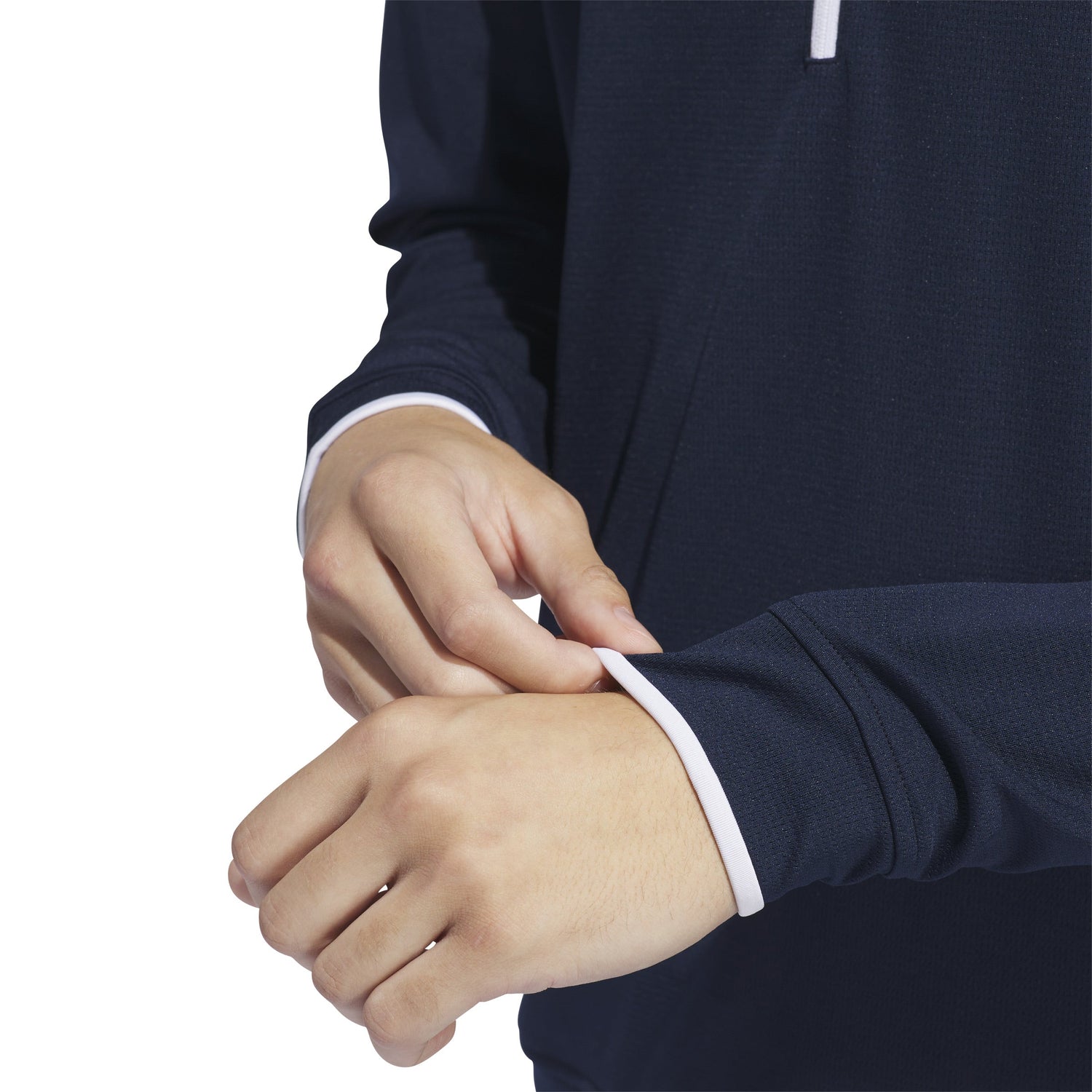 adidas Mens UPF Lightweight Quarter Zip Pullover