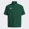 adidas Men's Coaches Short Sleeve Quarter Zip Woven Jacket - Stretch Fabric for Comfort & Style